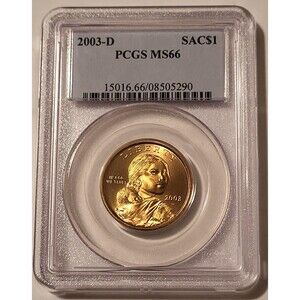 2003 D Native American Sacagawea Dollar MS66 PCGS